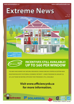 May 2012 - Extreme Window and Entrance System