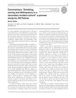 Commentary:`Smoking, caning and delinquency in a secondary