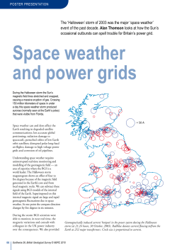 Space weather and power grids