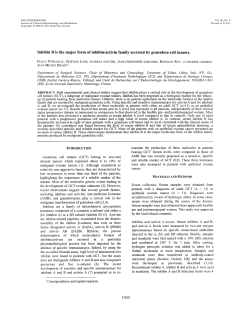 Inhibin B is the major form of inhibin/activin family