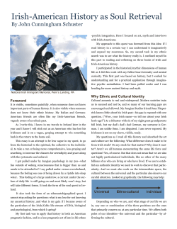 Irish-American History as Soul Retrieval