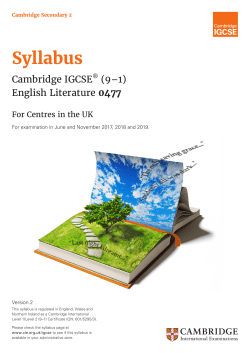 2017 - 2019 Syllabus