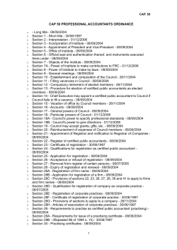 CAP 50 PROFESSIONAL ACCOUNTANTS ORDINANCE