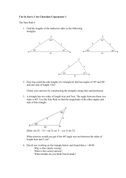 I`m So Sorry I Ate Chocolate Copymaster 1 The Sine Rule