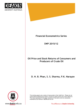 Oil Price and Stock Returns of Consumers and Producers