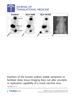 Insertion of the human sodium iodide symporter to facilitate deep