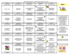 monthly lunch calendar - Bonita Unified School District