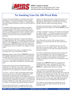 No Smoking Gun On 100-Word Rule
