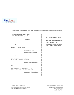 Anderson v. King County