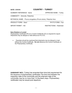 COUNTRY &ndash; TURKEY