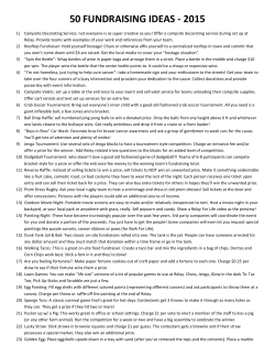 50 fundraising ideas - 2015