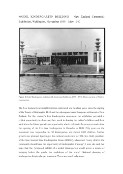 MODEL KINDERGARTEN BUILDING &ndash; New Zealand Centennial