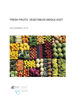 fresh fruits, vegetables middle east