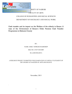 EMILY CHEPKOECH - College of Humanities and Social Sciences