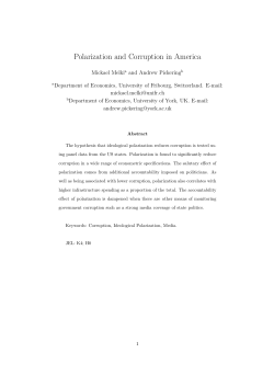 Polarization and Corruption in America