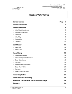Section Vb1 - Johnson Controls | Product Information