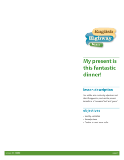 My present is this fantastic dinner!