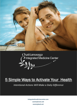 5 Simple Ways to Activate Your Health
