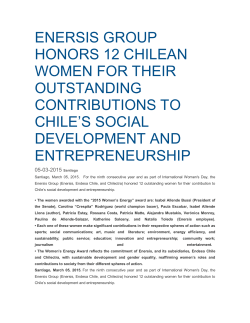 enersis group honors 12 chilean women for their outstanding