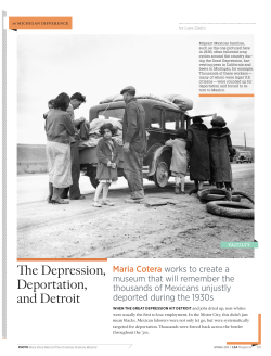 The Depression, Deportation, and Detroit
