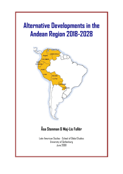 Alternative Developments in the Andean Region 2018-2028