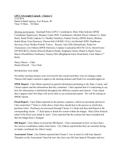 LPCC Oversight Council Minutes 021616