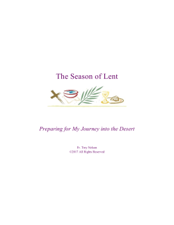 The Season of Lent - St. Jude the Apostle Catholic Church