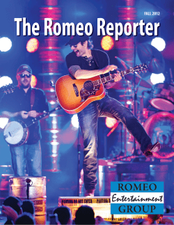 FALL 2012 - Romeo Entertainment Group