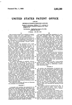 Method of making mercuric acetate
