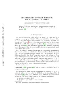 Sieve methods in group theory II