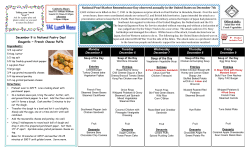 Friday December 9 Monday December 5 Wednesday December 7