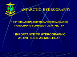 Importance of Hydrographic Activities in Antarctica