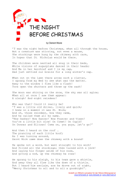 THE NIGHT BEFORE CHRISTMAS