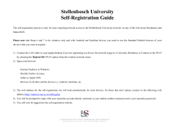 Ste Sel ellenbos lf-Regis sch Un stration iversity n Guide y e