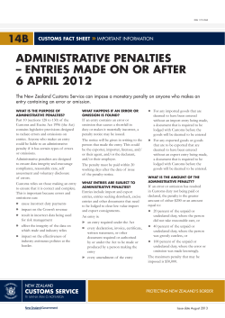 Fact Sheet 14B - Administrative penalties