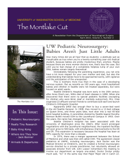 In This Issue: - Department of Neurological Surgery