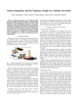 System Integration and Fin Trajectory Design for a Robotic Sea