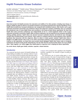 Article Hsp90 Promotes Kinase Evolution Open