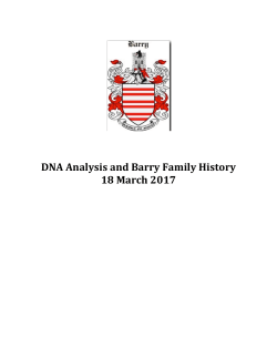 DNA Testing and Barry Family History