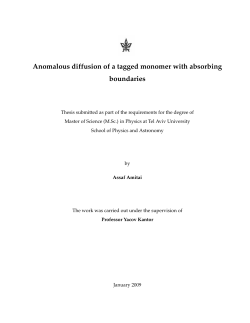 Anomalous diffusion of a tagged monomer with absorbing boundaries