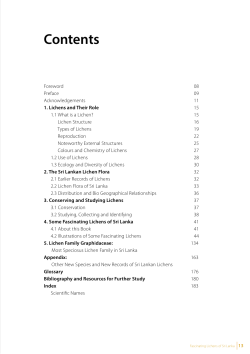 Fascinating Lichens of Sri Lanka (eBook Sample)