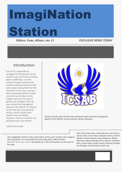 March 2014 Issue - Imagine School at Broward!