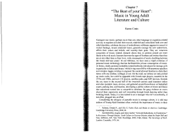 "The Beat of your Heart": Music in Young Adult Literature and Culture