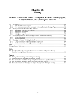 Chapter 25 Mining - World Bank Group