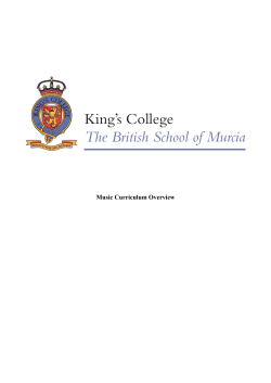 Music Curriculum Overview