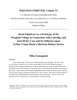 INKLINGS FOREVER, Volume VI David Elginbrod