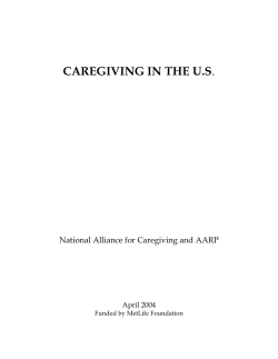 Caregiving in the US