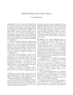 Selfish Routing with Atomic Players