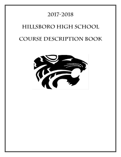 Table of Contents - School District of Hillsboro