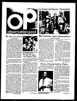 Los Punks de Ponce - Centerfold He was my friend Mini Institute